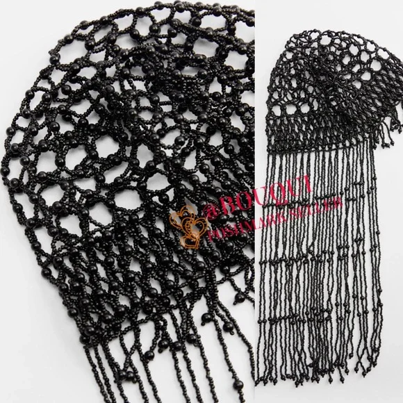 Zara | Accessories | Bloggers Fav Zara Beaded Fringe Head 